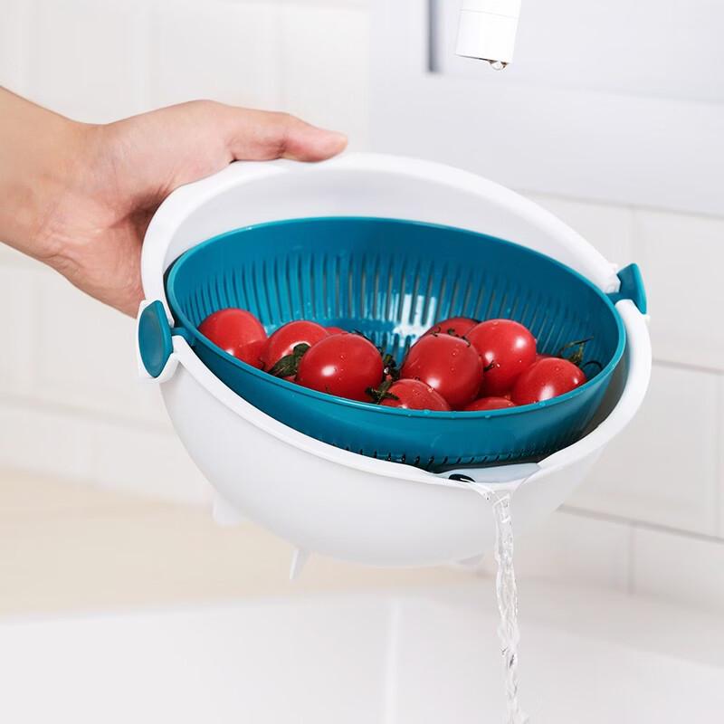 CHAHUA Double-Layer Kitchen Drainer & Fruit Basket
