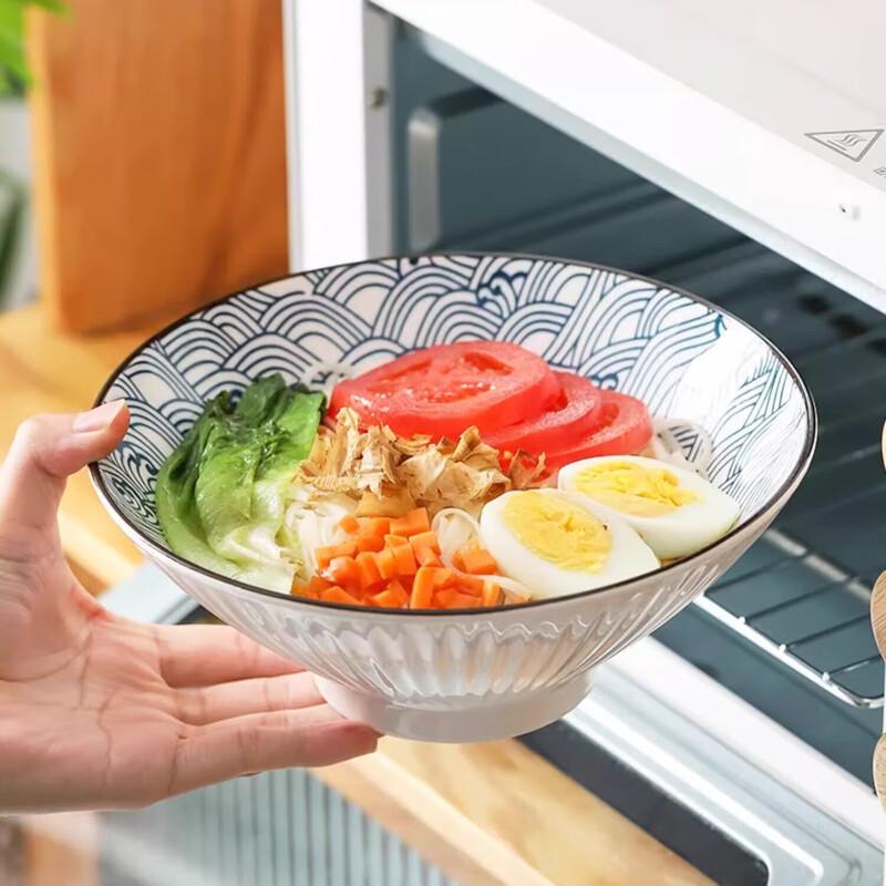 

Japanese Style Ceramic Ramen Noodle Bowl