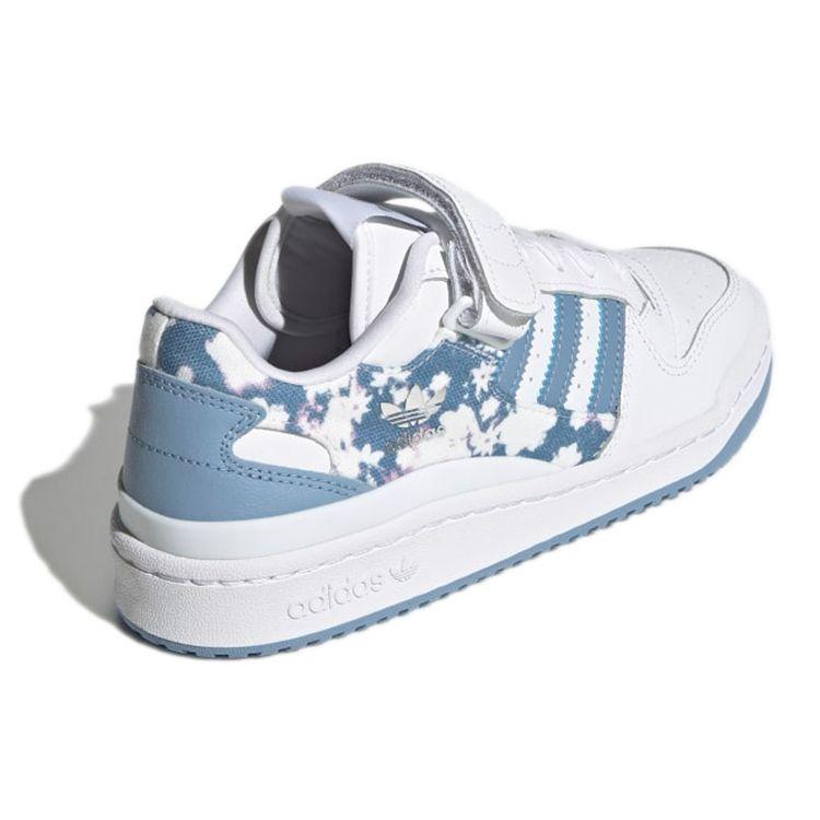 Adidas Forum Low Floral - Ambient Sky Dames Sneakers Hvit Skyhvit Legend-Blekk GW4854