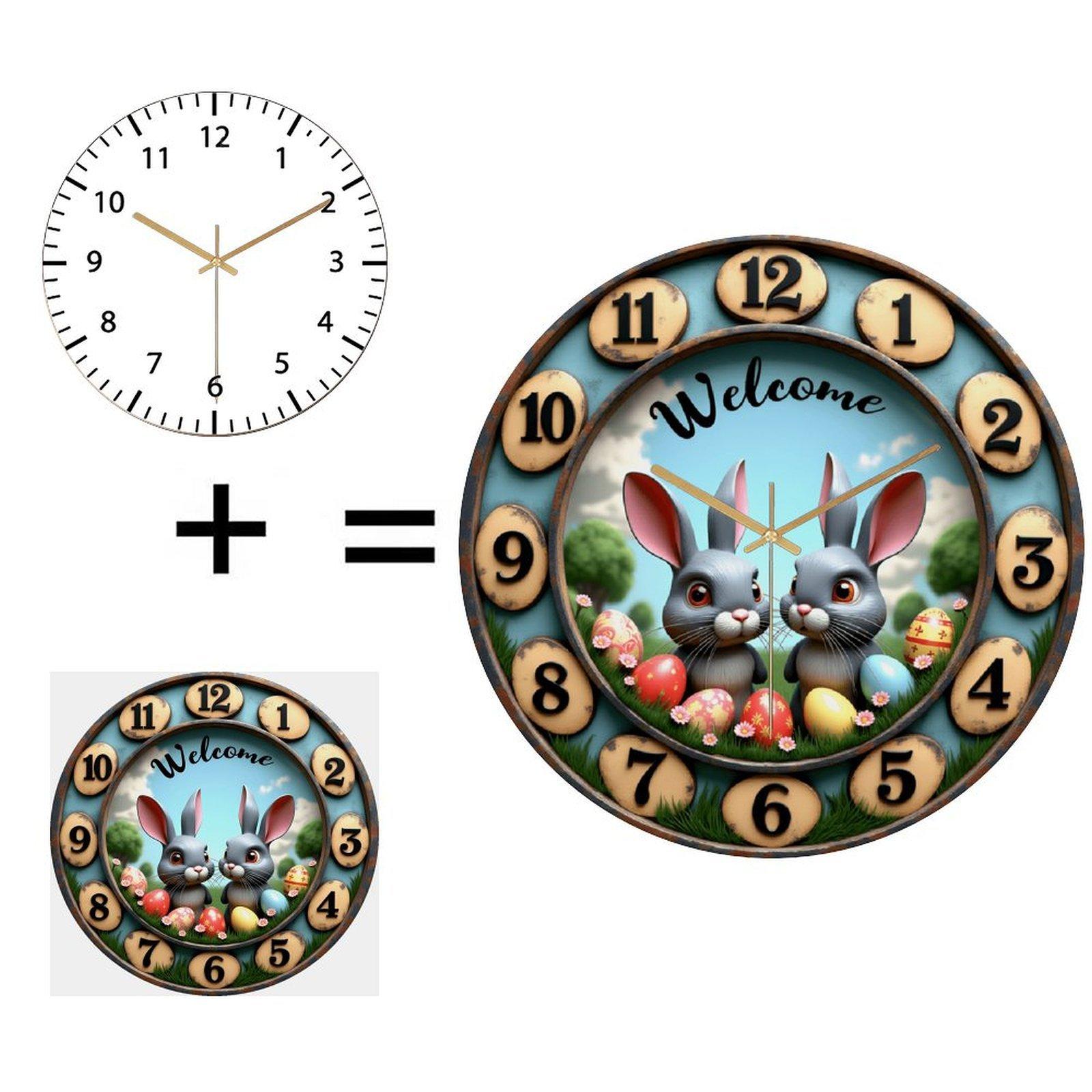 12 Inch Round Wall Clock Receiving Outstanding Customer Reviews and Feedback (White,12 in(30.48cm))