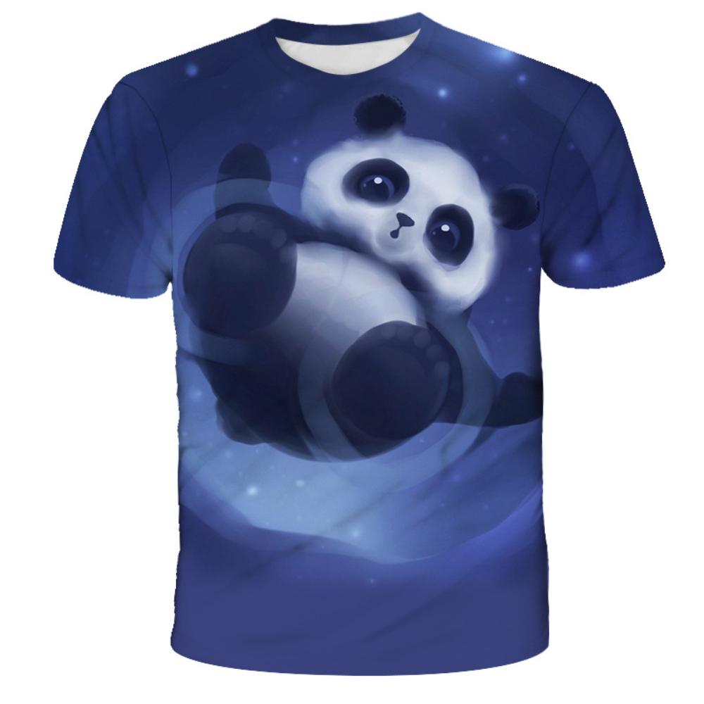 Nové módní tričko se vzorem horké pandy 3D potisk pánské a dámské módní pár s krátkým rukávem ležérní kreslené tričko Harajuku top