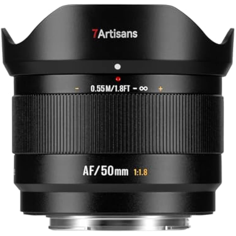 7artisans LITE 50mm F1.8 E Mount Lightweight APS-C Small AF Single Focus Lens (Domestic Genuine P...
