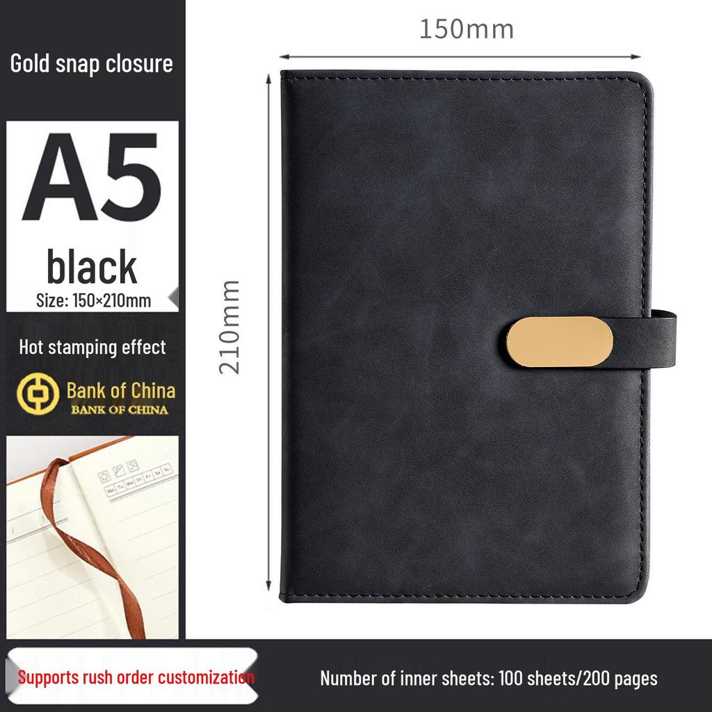 Personalized Magnetic Closure B5 & A5 Notebooks with Logo Printing
