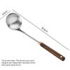 Stainless Steel Soup Spoon Extended Thick Wooden Handle Large Deep Hot Pot Spoon Home Kitchen Cooking Utensils4