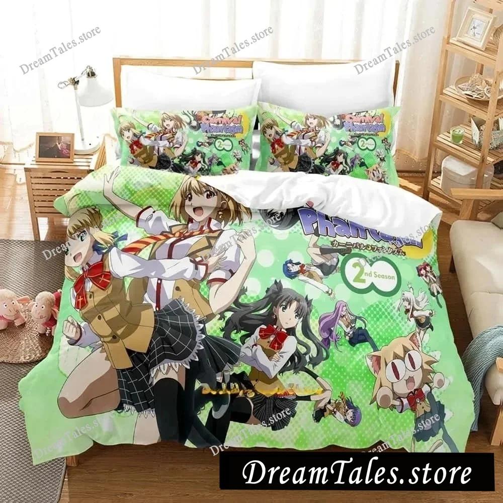 3D Anime Bed Sheet Set Carnival Phantasm Bedding Set Single Twin Full Queen King Size Bed Set Adult Kid Bedroom Duvet Cover Sets
