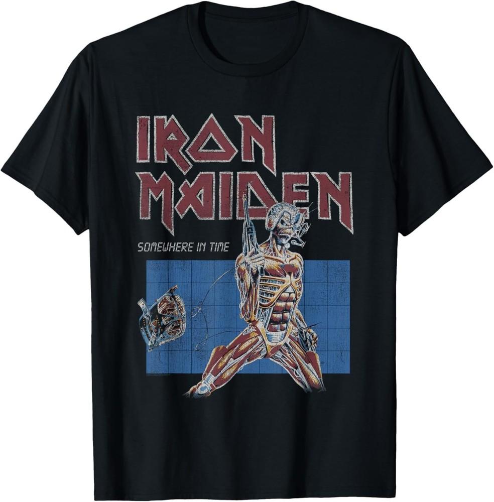 Iron Maiden - Somewhere in Time Grid T-Shirt 2XL