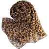 INOGIH Women Print Florals Shawl Wraps Lightweight Scarfs - Fashion Leopard Print Sunscreen Shawls Holiday Scarf for Travel
