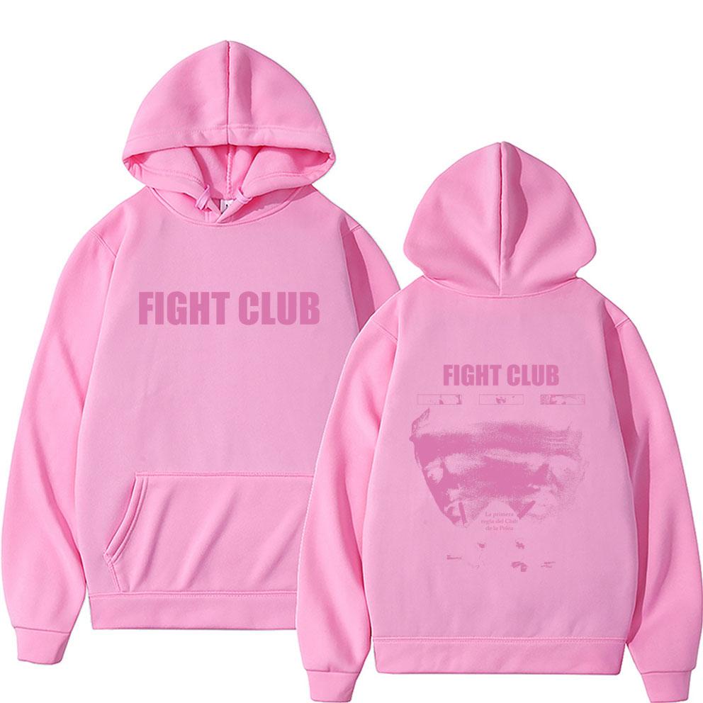 TV Fight Club Face Graphic Hoodie Men Women Casual Vintage Fleece Cotton Pullover Hoodies Unseix Fashion Oversized Streetwear High Quality Tops