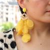 Fashion Women Statement Big Earrings Bohemian Holiday Party Fabric Long Tassel Drop Dangle Earring Handmade Charm Trendy Jewelry