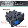 2Pcs Boat Marine Lighted Rocker Switch 12V 20A 4Pin On/Off with Red LED Car O