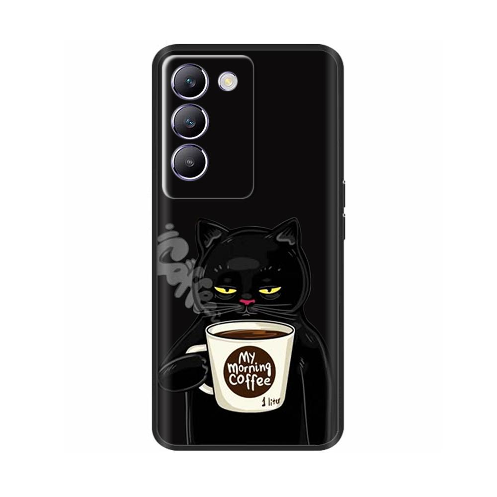 Shockproof Cover For Vivo V40 SE 5G T3 Y200e 5G V40SE Animal Painted Phone Back Cover Soft Silicone Case For Vivo T3 V40 SE Capa