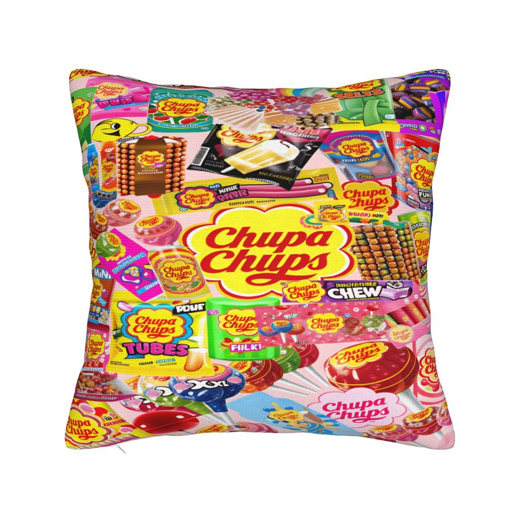 Candy Chupa Chups Pillow Case Comfy Pillow Cover For Living Room Bed Chair Funny Pillowcases