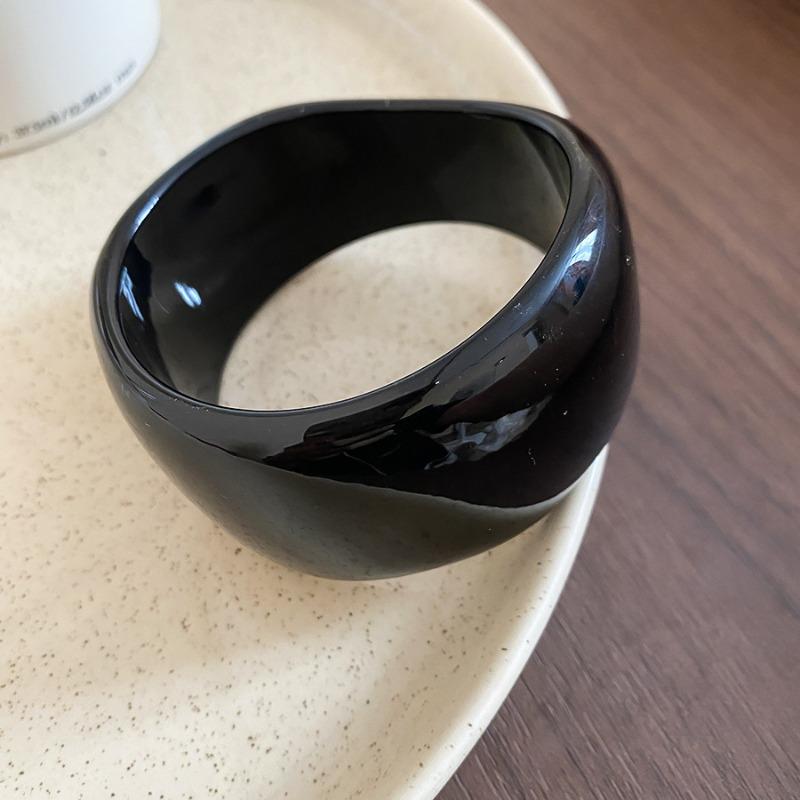 Acrylic Smudge Irregular Leopard Print Bracelet Fashionable Versatile Retro Exaggerated Bracelet Light Luxury High-end Jewelry Women