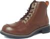 WILDWING Swallow Dark Brown 27cm Genuine Leather Motorcycle Boots - Stylish, Perfect for City Walking, Recommended for Beginners - WWM-0003-270-DBR