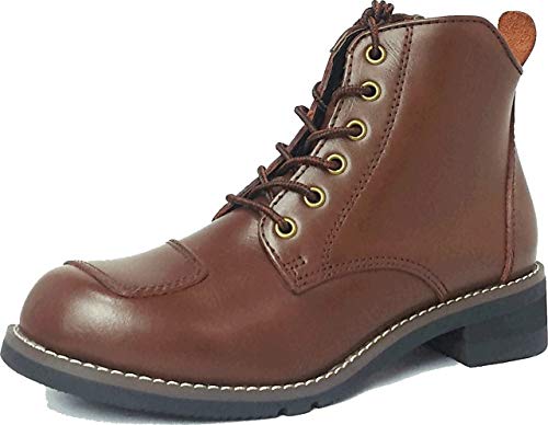 WILDWING Swallow Dark Brown 27cm Genuine Leather Motorcycle Boots - Stylish, Perfect for City Walking, Recommended for Beginners - WWM-0003-270-DBR