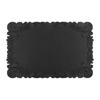 1/4/6PCS Square Placemats Shaped Faux Leather Table Mats Pad Kitchen Accessories Outdoor Indoor Christmas Place Mats Pad Orange