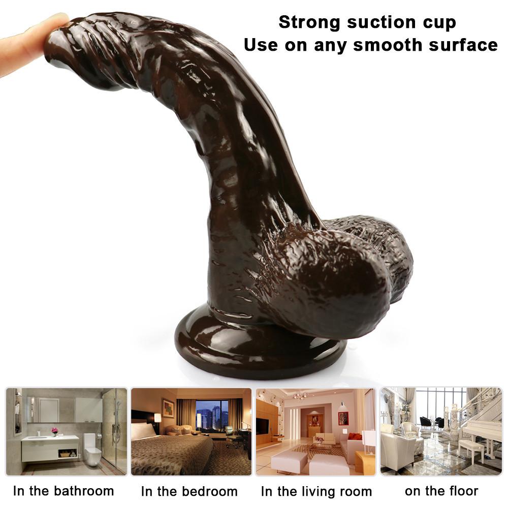 Brown Realistic Dildo Sex Toys for Women Huge Penis with Strong Suciton Cup Female G-spot  Adult Toy  Anal  Lesbian