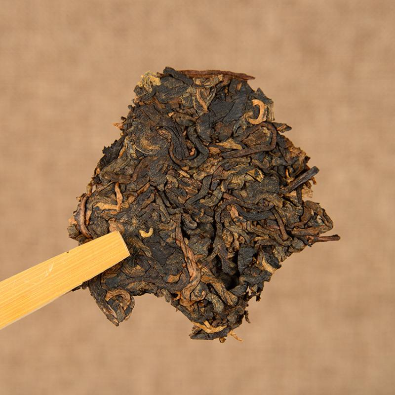 357g Yunnan Pu'er Ripe Tea Jingmai Mountain Puerh Cooked Tea Cake Old Pu-erh Tea