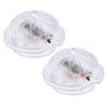 2Pieces Doll House Miniature Lamps Easy Installation Lighting Bulb for Fun Creative Scene Arrangement Display Accessories