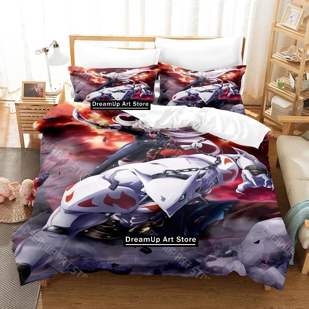 3D Print Chained Soldier Anime Bedding Set Single Twin Full Queen King Size Bed Set Adult Kid Bedroom Duvetcover Sets Anime Bed
