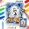 Oil Painting Jack Skellington Pumpkin Art Handmade Painting Kit Handmade Dsi Home Decoration Birthday Gift
