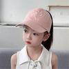 Kids Outdoor Sun Protection Hat Cotton Polyester Mix Adjustable Closure Bows Embellishment 5 Vibrant Colors