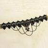 Women Retro Gothic Black Chokers Lace Hollow Chain Collar Fashion Necklace