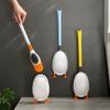 Toilet Brush Silicone Brush No Punching Toilet Cleaning Toilet Wall Hanging Cleaning Bathroom Accessories Toilet Set Accessories