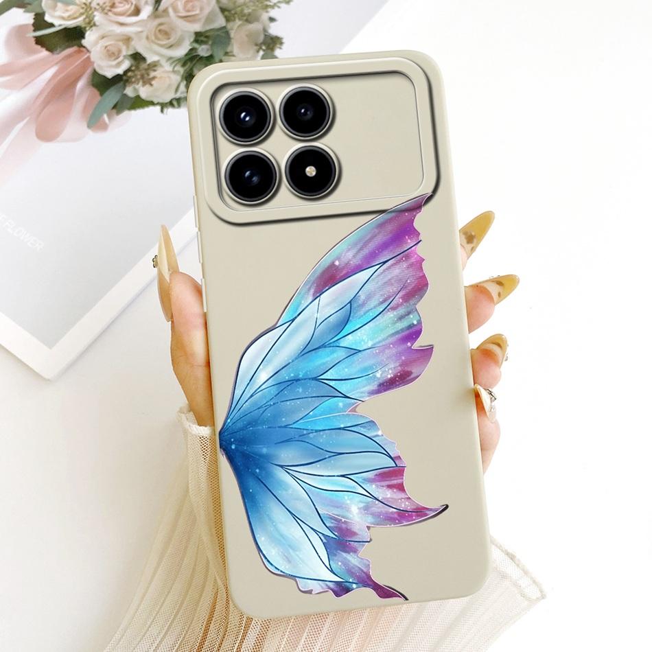 Für Xiaomi Redmi K90 Niedliche Katze Blume Cartoon Handyhülle Für Redmi K 90 K90 Pro Max 5G Stoßfeste Weiche Silikonhüllen Stoßfänger