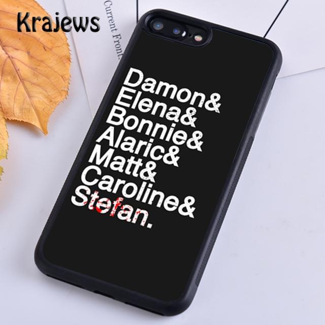 Krajews The Vampire Diaries Quotes Art Soft Phone Case For iPhone 17 Air 16 15 14 Plus 11 12 13 Pro Max Coque Fundas