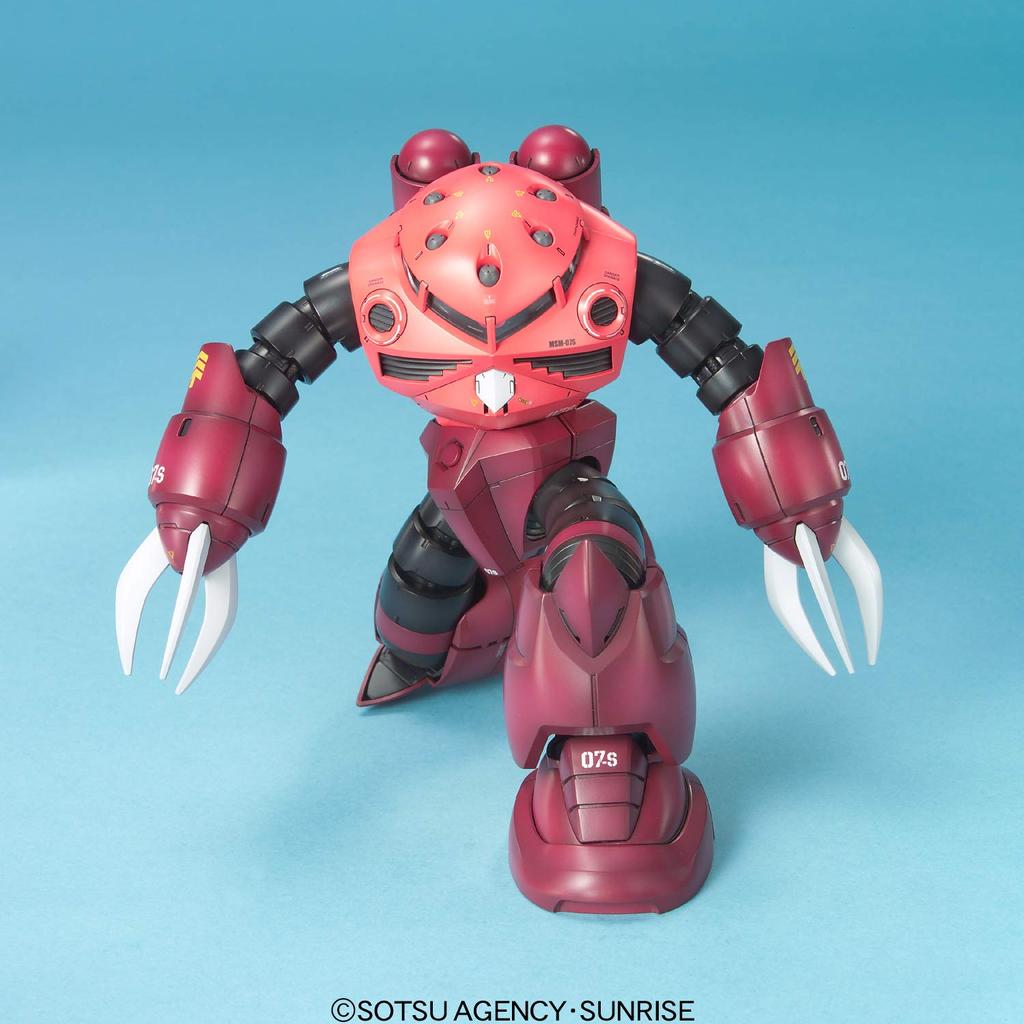BANDAI SPIRITS MG Mobile Suit Gundam model plastic la scară MSM-07S Char's Z'Gok 1/100 codat de culoare