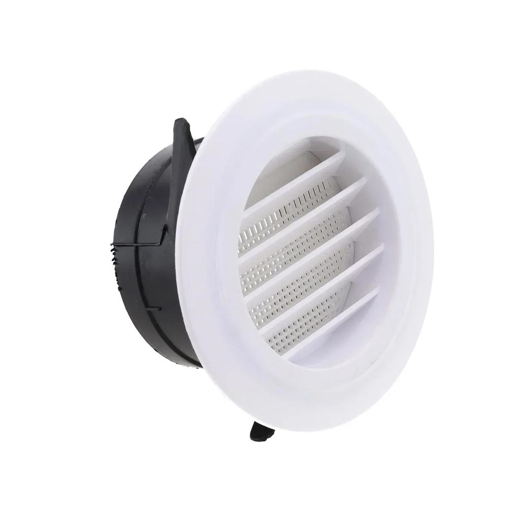 1pc Duct Vents Round Louvered Vents  Interior ABS Grille Ventilation Adjustable Air Vol 75mm/100mm/125mm/150mm/200mm