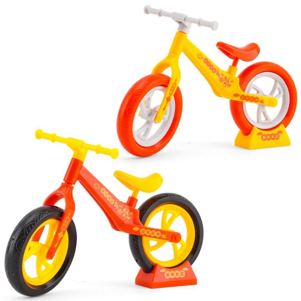 Children's Puzzle Toys DIY Mini Bike Plastic Toys Movable Balance Car Toy Desktop Decorative