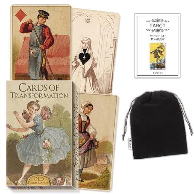 Kancharo 40-Card Tarot Card Set (Cards of Transformation) with Japanese Tarot Card Instructions and Pouch (Authentic)