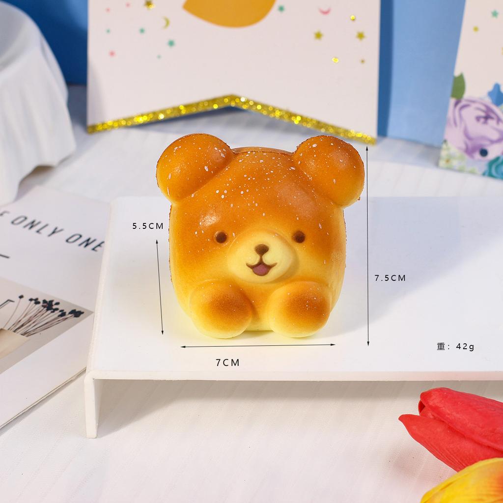 Dessin Animé Animal PU Jouet à Rebond Lent Simulation Mignon Ours Capybara Pain Avec Parfum Jouets à Presser Soulagement du Stress Cadeaux Enfants