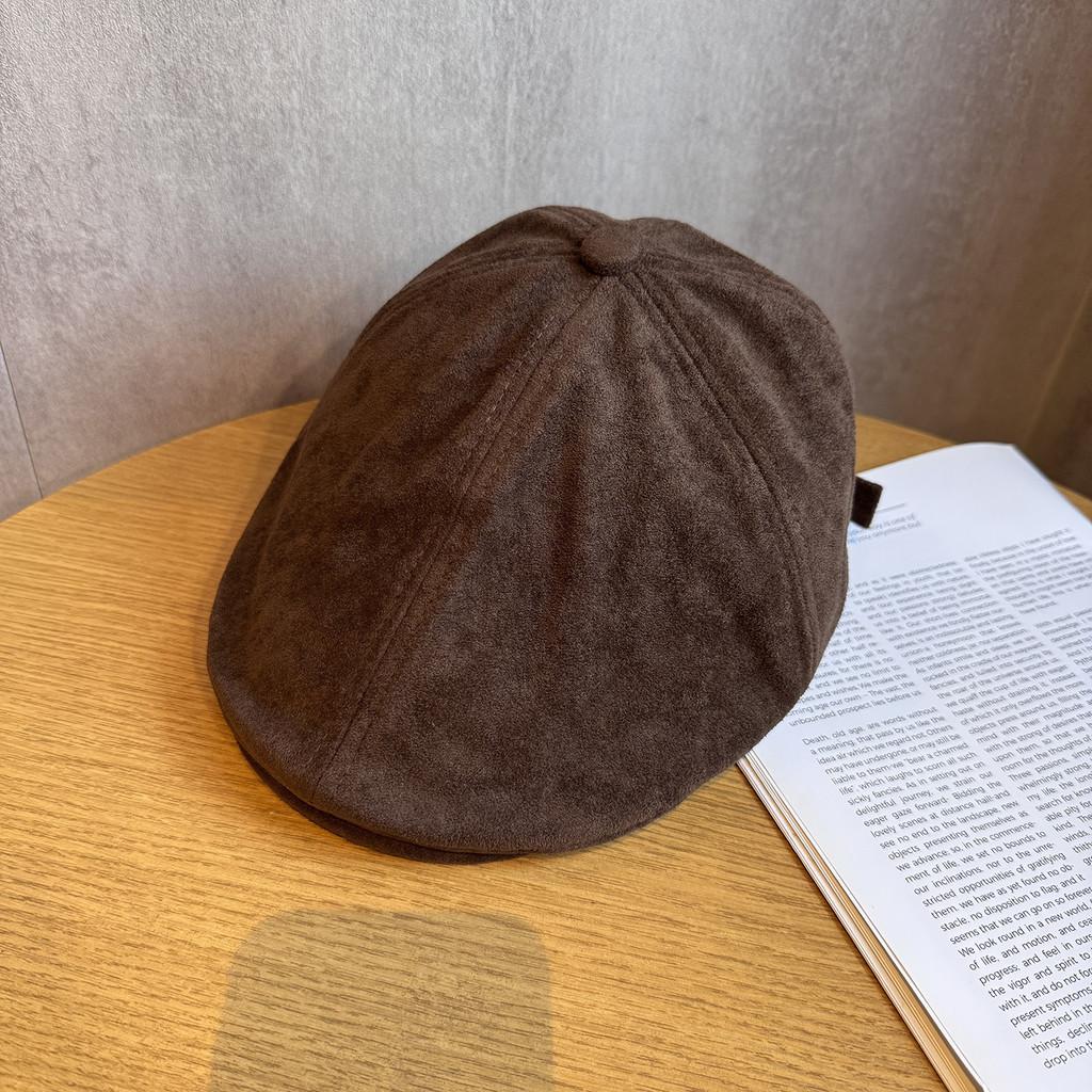 Solid Color Vintage Hat Women Polyester Material Sun Protection Adjustable Fit