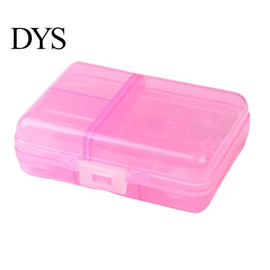 Pill Box Reusable Anti-crack Separated Moisture-proof Classified Store Pills Transparent Double-layer with Lid Medicine for Travel