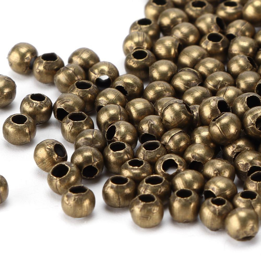 200pcs Ball End Jewelry Beads 4mm Size Spacer Beads Jewelry Tools Seed Beads DIY Jewelry