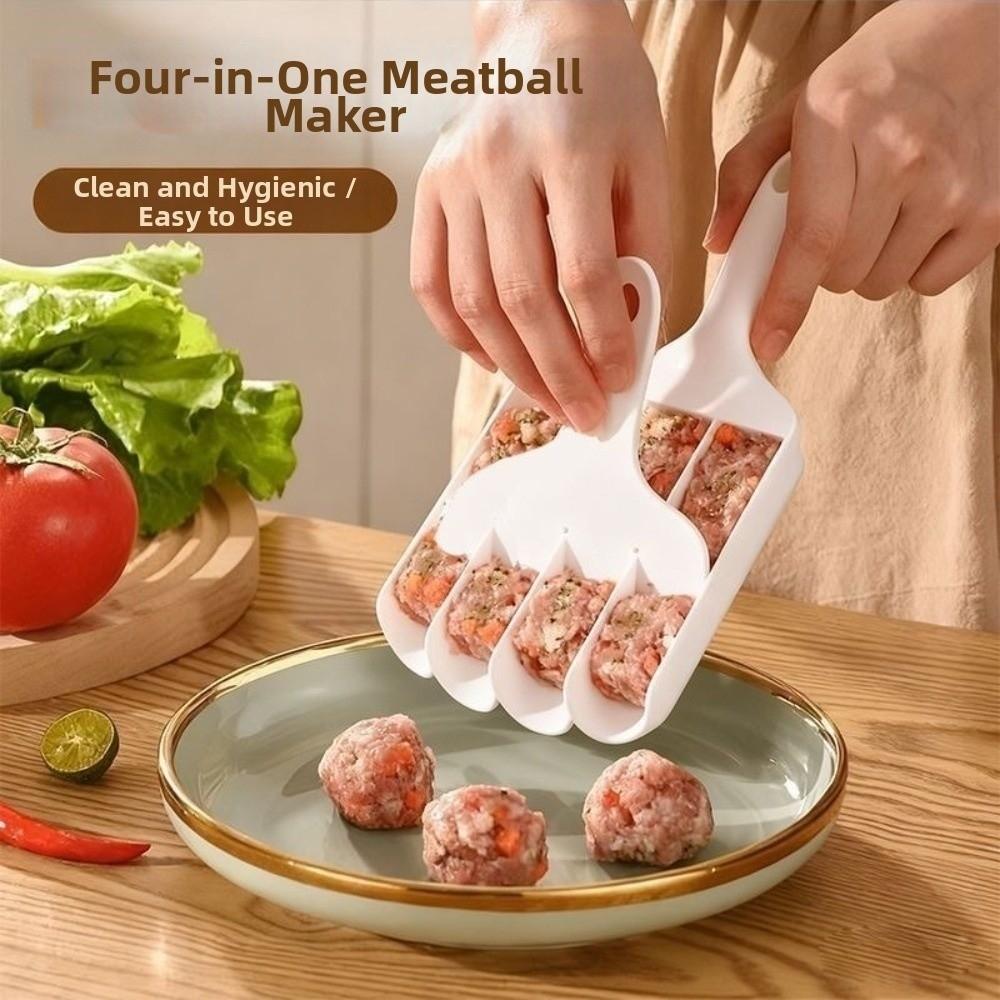 Spoon-Shaped Meatball Maker Squeeze Molding Fish Ball Maker Meatball Molding Tool Home Kitchen