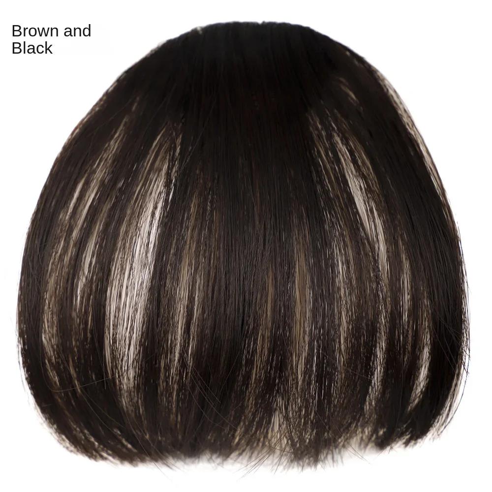 Gefälschte Air Bangs Haar-Styling-Tools Haar Clip-In Extension Synthetisches Haar Gefälschte Pony Natürliches falsches Haarteil Frauen Clip In Bangs