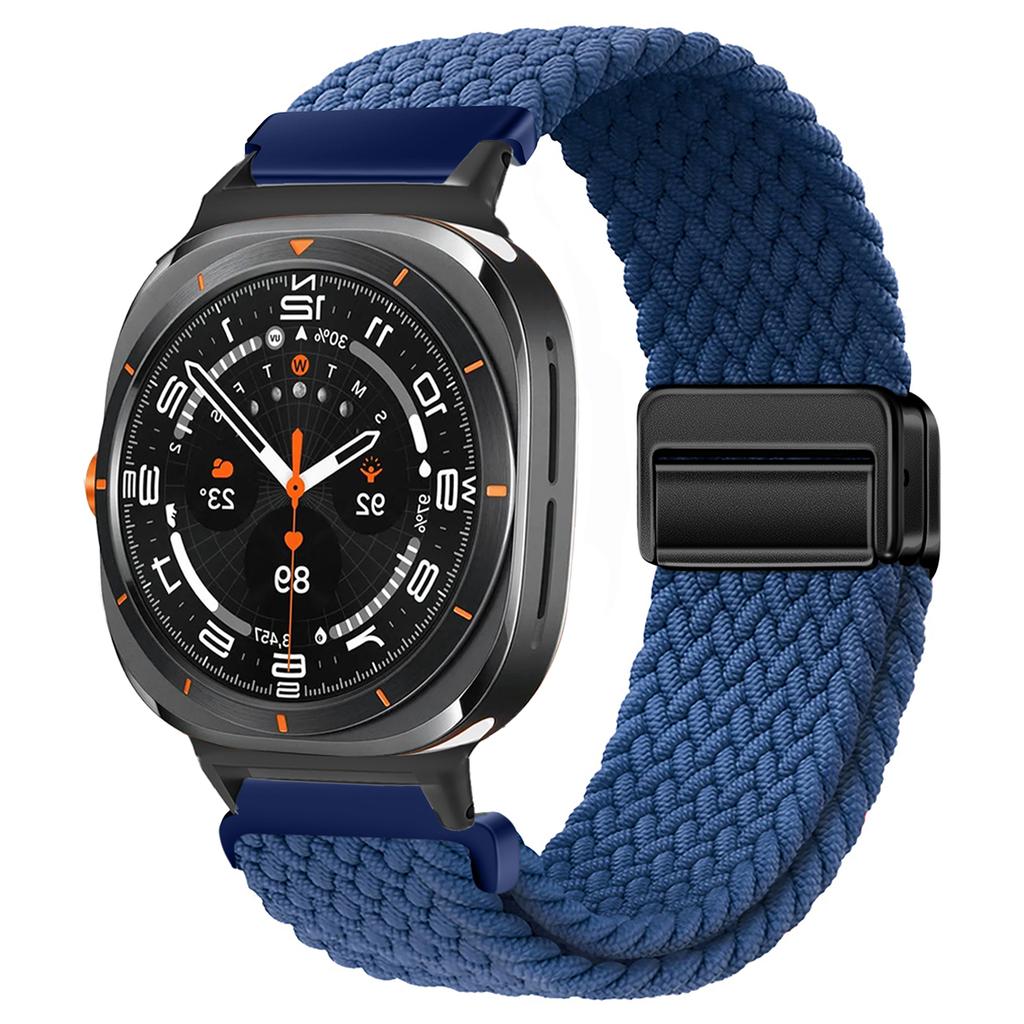 For Samsung Galaxy Watch 7 Ultra Strap 47mm Accessories Magnetic Nylon Braided sport Bracelet Correa Galaxy Watch 7 Ultra Band