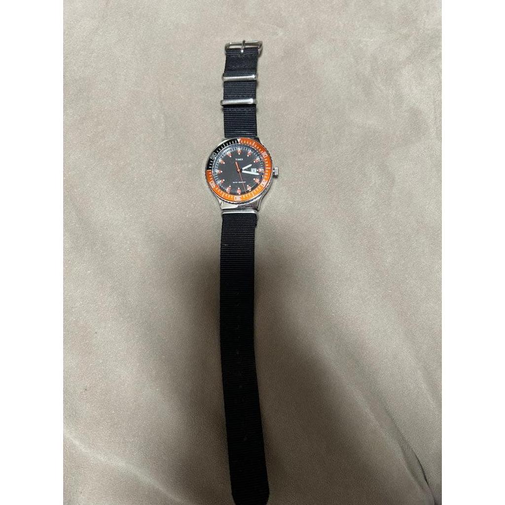 Used TIMEX Diver Watch (Orange Bezel) Men's Watch