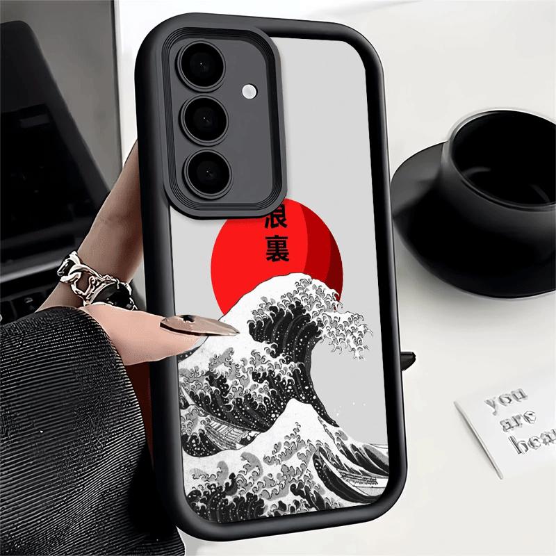 Japanese Wave Kanagawa Surfing Soft Phone Case for Samsung Galaxy S26 Ultra S25 Edge S24 S23 S22 Plus S21 S20 FE 5G Shell Silico