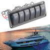 6 Gang Rocker   Panel LED Backlit On Off   Waterproof Circuit   for Car RV Bus Marine Boat ATV UTV