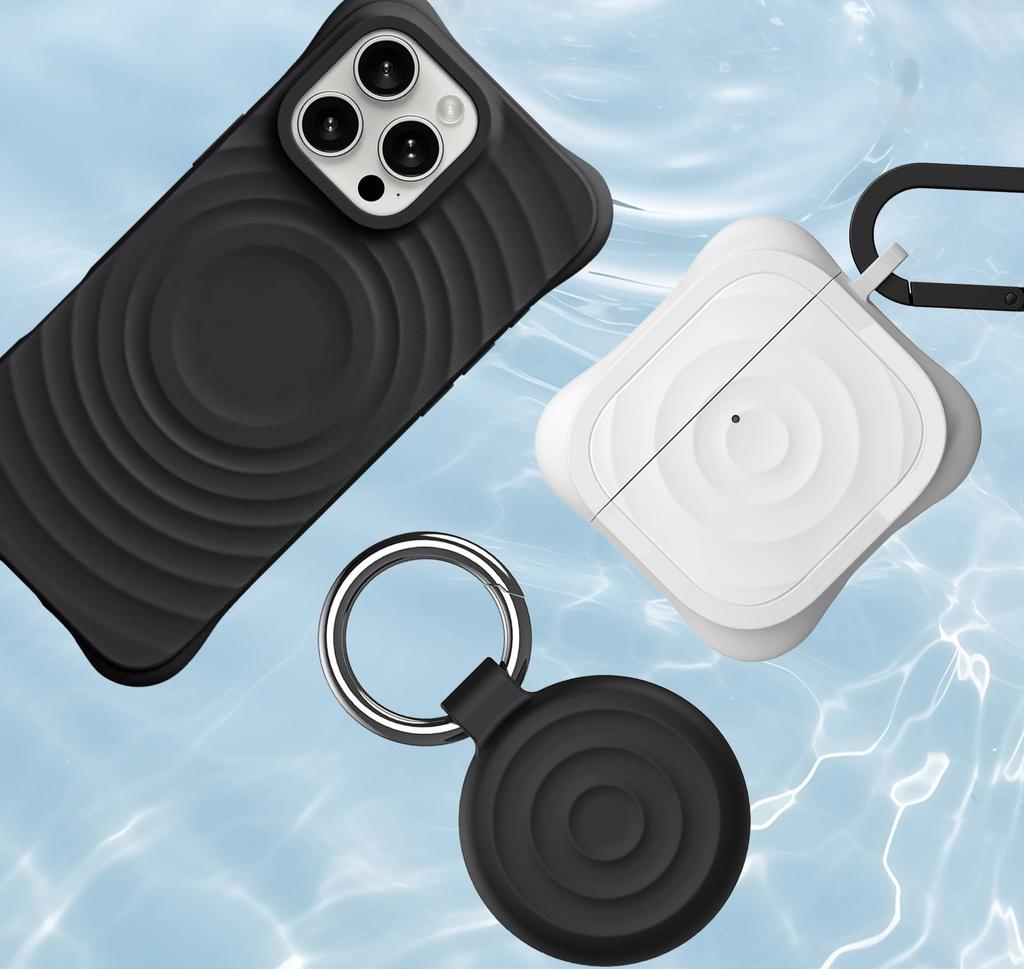 AirTag Case Keychain for Apple Air Tag, Waterproof, Abrasion Resistant,