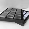 Tall Rectangular Organizers Box For Loose Stone Samples Waterproof PU Material Jewelry Showcase