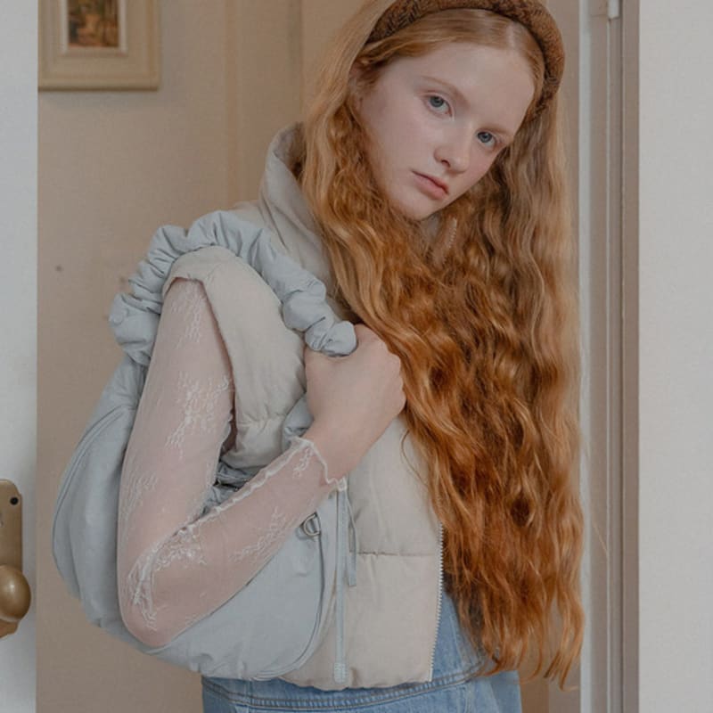 mellotory wool check hairband (brown)