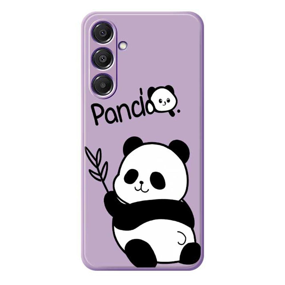 For Samsung Galaxy A16 5G/4G Case Panda Pattern Printing Straight Edge TPU Phone Back Cover