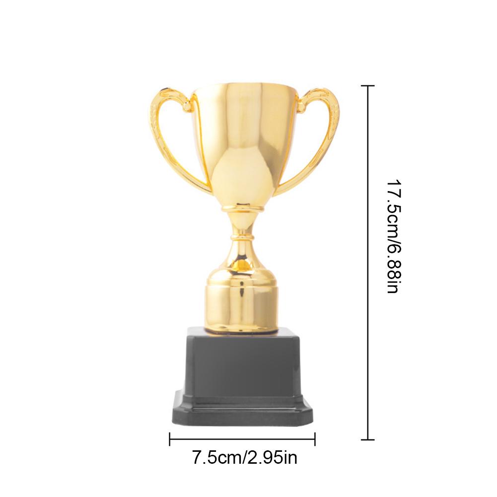 Gold Plastic Reward Trophy Cup Soccer Medals Prize Cup Early Educational Basketball Football Winners Gifts for Game School