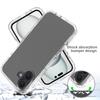 For iPhone 16 Plus Case TPU+PC Full Protection Shockproof Phone Cover with PET Screen Guard